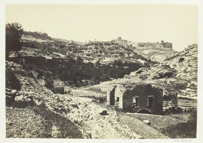 En-Rogel Duvarından Kudüs, 1857. by Francis Frith