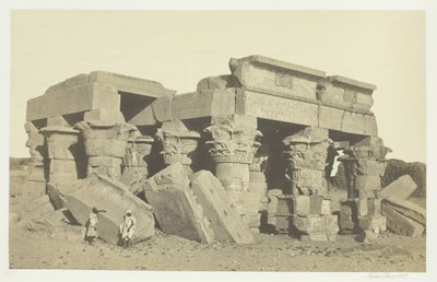 Koum Ombo, Yukarı Mısır, 1857. by Francis Frith