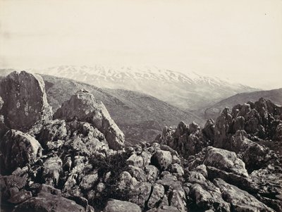 Hermon Dağı, Biçim Değiştirme Dağı, yak. 1857. by Francis Frith