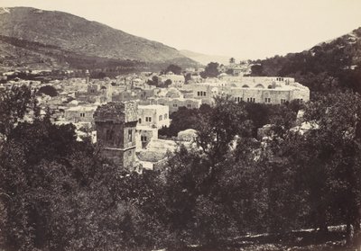 Nablous, Antik Şekem, 1857. by Francis Frith