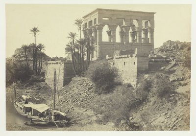 Firavunlar Yatağı, Philæ Adası, 1857. by Francis Frith