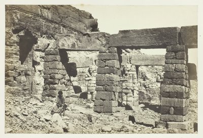 Cerf Hossayn Tapınağı Portikosu, Nubia, 1857. by Francis Frith