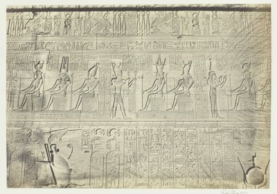 Dış Duvardan Heykeller, Dendera, 1857. by Francis Frith