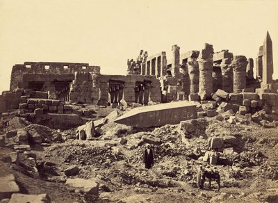 El-Karnak Tapınağı, Güney Doğudan by Francis Frith