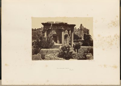 Dairesel Tapınak, Baalbec by Francis Frith
