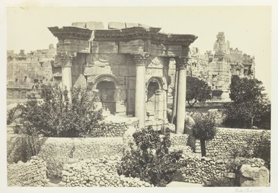 Dairesel Tapınak, Baalbec, 1857. by Francis Frith