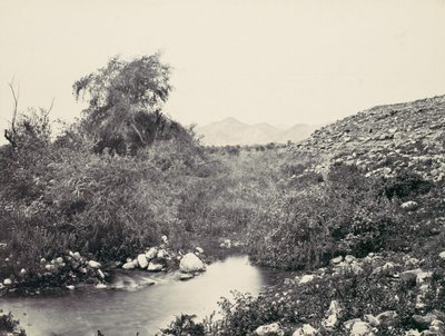 Jerico Çeşmesi ve Şehrin Muhtemel Yeri, yak. 1857. by Francis Frith