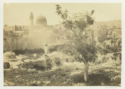 Ömer Camii, Kudüs, 1857. by Francis Frith