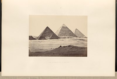 El-Geezeh Piramitleri by Francis Frith