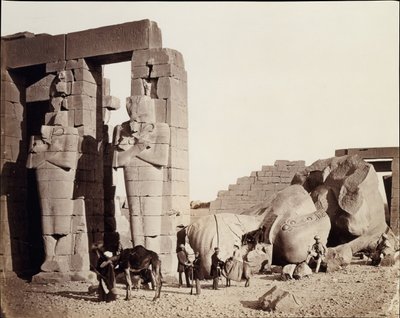 El-Kurneh Rameseum, Thebes, 1857. by Francis Frith