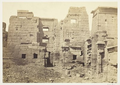 Tapınak Sarayı, Medinet-Haboo, c. 1857. by Francis Frith
