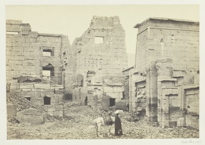 Tapınak Sarayı, Medinet Haboo by Francis Frith
