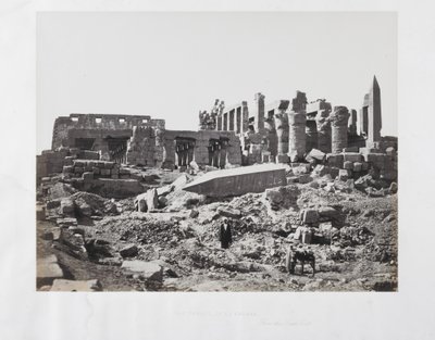 Güneydoğudan El-Karnak Tapınağı by Francis Frith