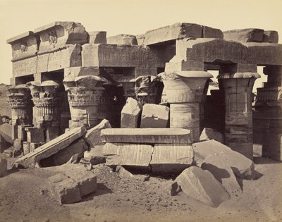 Horus ve Sobek Tapınağı, Kom Ombo by Francis Frith