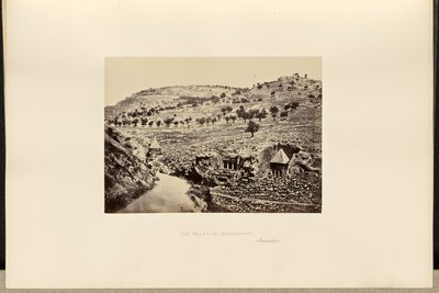 Yehoşafat Vadisi, Kudüs by Francis Frith