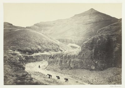 Kralların Mezarı Vadisi, Thebes, 1857. by Francis Frith