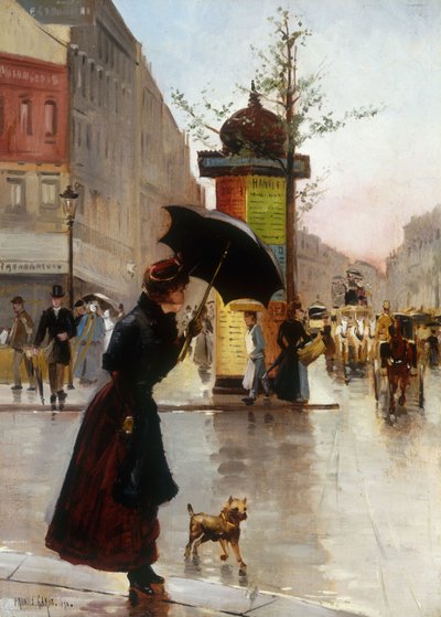Paris Sokak Manzarası, 1890 by Francis Garat