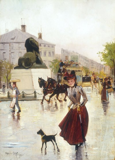 Paris Sokak Manzarası, 1890 by Francis Garat