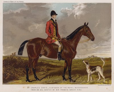 Bay Charles Davis, Royal Buckhounds Avcısı by Francis Grant