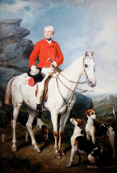Dartmoor Avı Ustası Charles Trelawny, Av. by Francis Grant