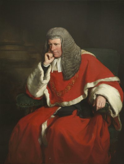 Sir William Erle, Lord Başyargıç by Francis Grant
