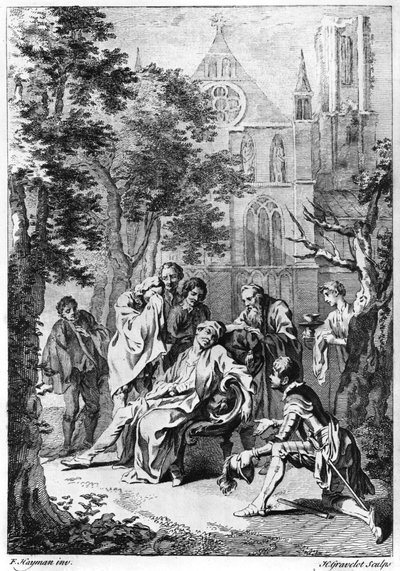 Hubert Gravelot (1699-1773) tarafından oyulmuş William Shakespeare (1564-1616) tarafından 
