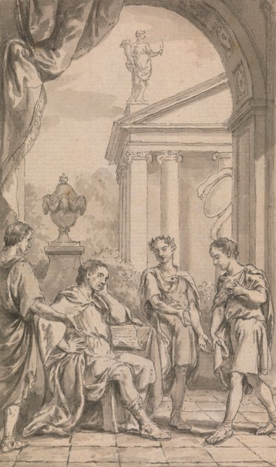 Bir İmparatorun Önündeki Haberciler by Francis Hayman