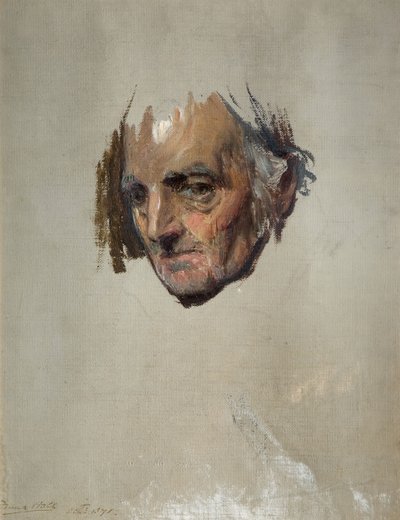 Yaşlı Bir Adamın Başı, 1871. by Francis Montague Holl