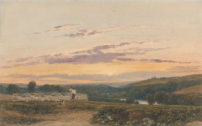 Çoban - Akşam by Francis Oliver Finch
