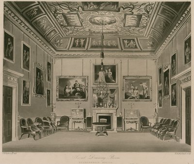 İkinci Çizim Odası, Buckingham Evi by Francis Phillip Stephanoff