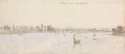 York House'dan Lambeth by Francis Place