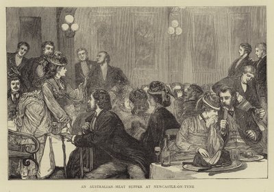 Newcastle-on-Tyne'de bir Avustralya-Et Akşam Yemeği by Francis S. Walker