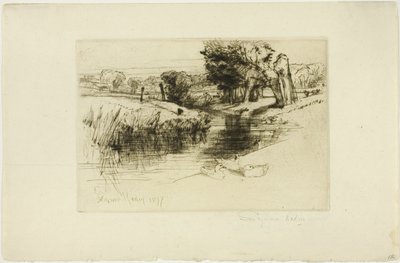 bir durgun su by Francis Seymour Haden