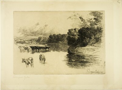 Bir Lancashire Nehri by Francis Seymour Haden