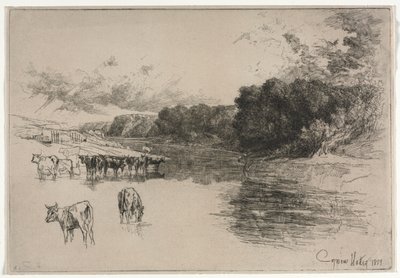 Bir Lancashire Nehri by Francis Seymour Haden