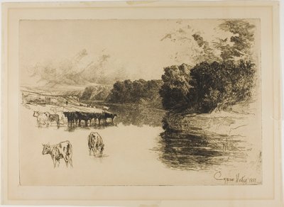 Bir Lancashire Nehri by Francis Seymour Haden
