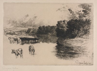 Bir Lancashire Nehri by Francis Seymour Haden