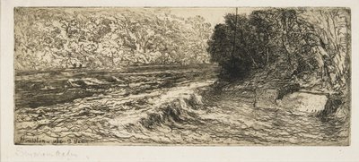ಎ ಲೈಕ್ಲಿ ಪ್ಲೇಸ್ ಫಾರ್ ಎ ಸಾಲ್ಮನ್, 1889ಟರ್ಕ್ by Francis Seymour Haden
