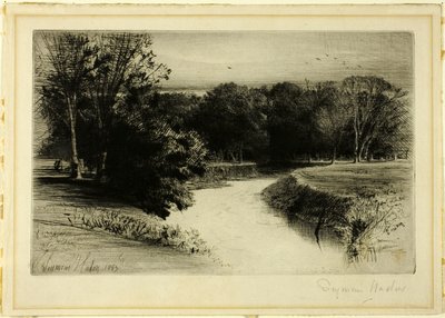 İrlanda'da Bir Günbatımı by Francis Seymour Haden