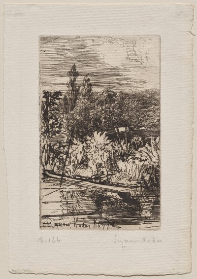 Barbel Balıkçılık by Francis Seymour Haden