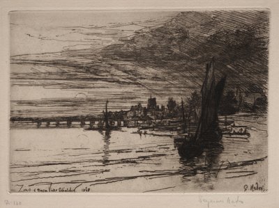 Battersea Köprüsü by Francis Seymour Haden