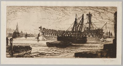 1 Numaralı "Agamemnon"un Dağılması by Francis Seymour Haden