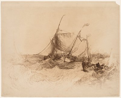 Calais İskelesi by Francis Seymour Haden