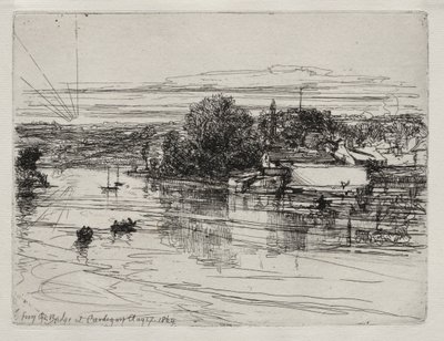 Hırka Köprüsü, 1864. by Francis Seymour Haden