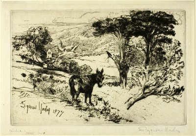 Challow Çiftliği by Francis Seymour Haden
