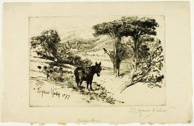 Challow Çiftliği by Francis Seymour Haden