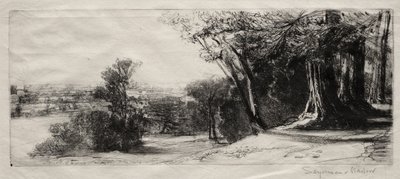 Sabah Erken, Richmond Parkı by Francis Seymour Haden