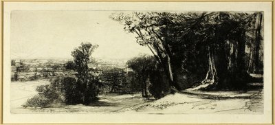 Sabah Erken, Richmond Parkı by Francis Seymour Haden