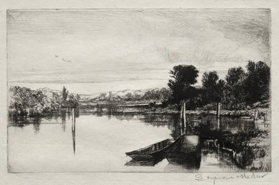 Egham, 1859. by Francis Seymour Haden
