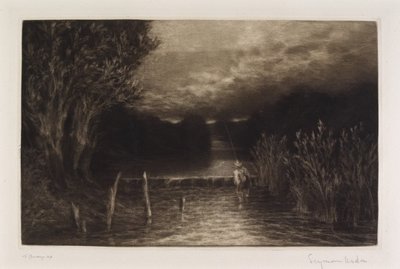 Grayling Balıkçılık, 1897 by Francis Seymour Haden